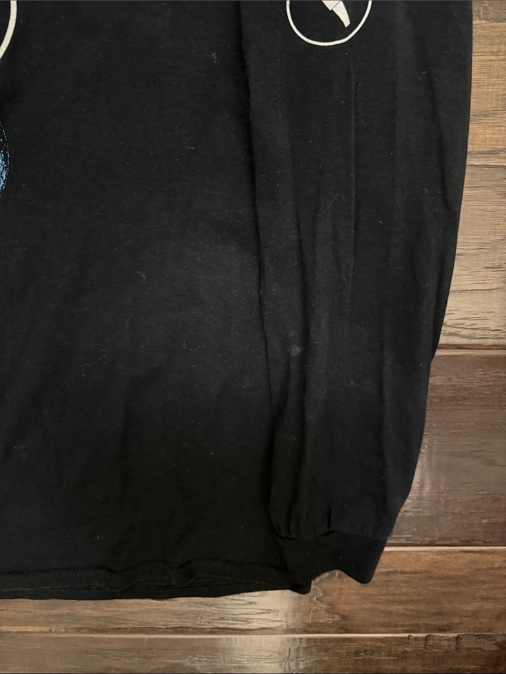 Jack White Tee Black Long-Sleeve Graphic  - Blue Print - Picture 7 of 10